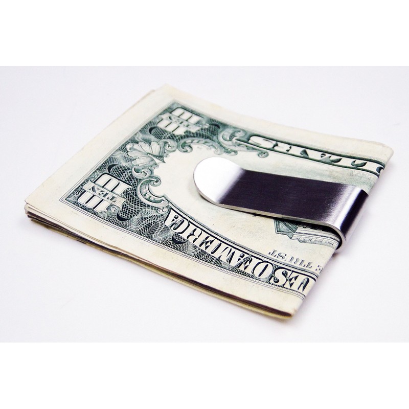 Tapp Collections Silver Stainless Steel Slim Money Clip #3 -