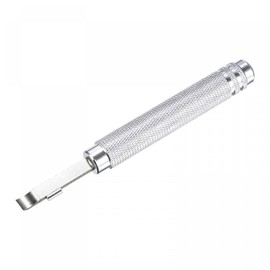 uxcell Watch Back Cover Opener, Case Remover Tool, 6mm,7mm Width Pry Bar Aluminum Handle Battery Remover Repair Replacing Watchmaker Tools, Silver Tone