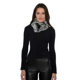 Cashmere Pashmina Group Fur scarf,neck warmer,fur collar,headband,rabbit fur scarf,fur headband,fur hat (CHINCHILLA)
