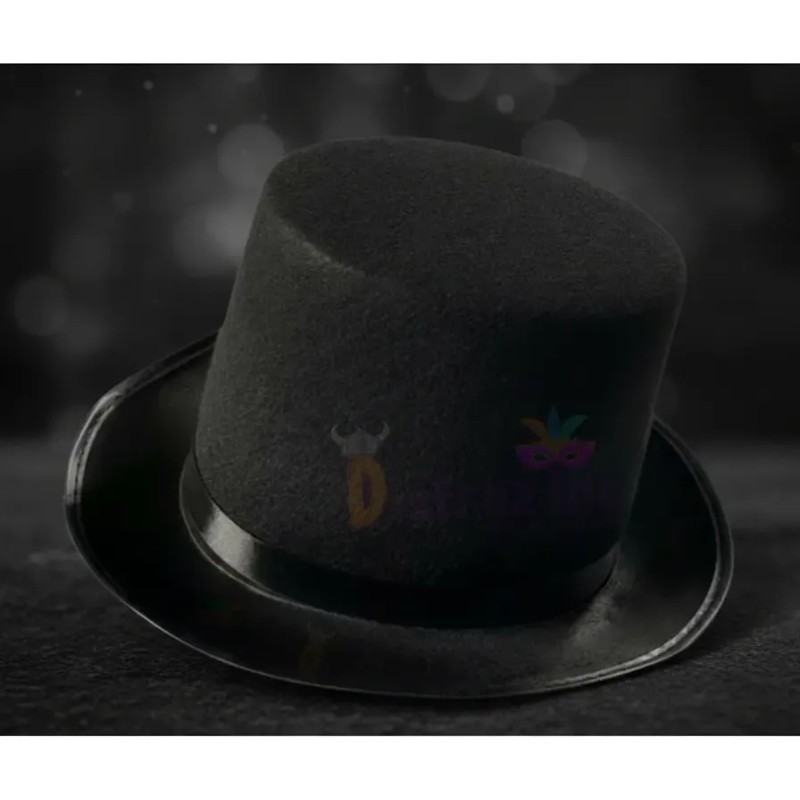 Bonete de Fieltro Negro para Adultos – Sombrero Catrín de