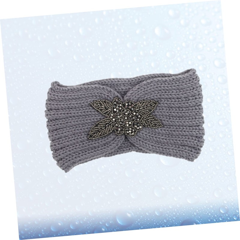 IWOWHERO Woolen Yarn Headband for Women and Girls Simple Flower
