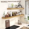 Venusmiles Floating Shelves for Wall, Large Wall Mounted Shelves with