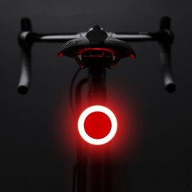 AaiLucky Bike Tail Light, Rechargeable LED Bicycle Rear Light for Night Riding, Bright Heart Shaped Girls Bike Taillight, Cycling Warning Light for Adults Kids, 5 Modes, Bike Accessories for Women