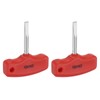 sourcing map 2pcs SL6 T-Handle Tip Slotted Screwdriver Magnetic Flat