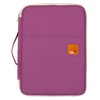 El-fmly A4 Document Portable Organizer Bag Waterproof Portfolio Office Zipper