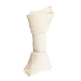 123 Treats - Dog Rawhide Knotted Bones 5-6” (25 Count) - 100% Natural Beef Hide