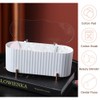 skytowards Cotton Pad Dispenser Cotton Buds Storage 3 Compartments Cotton