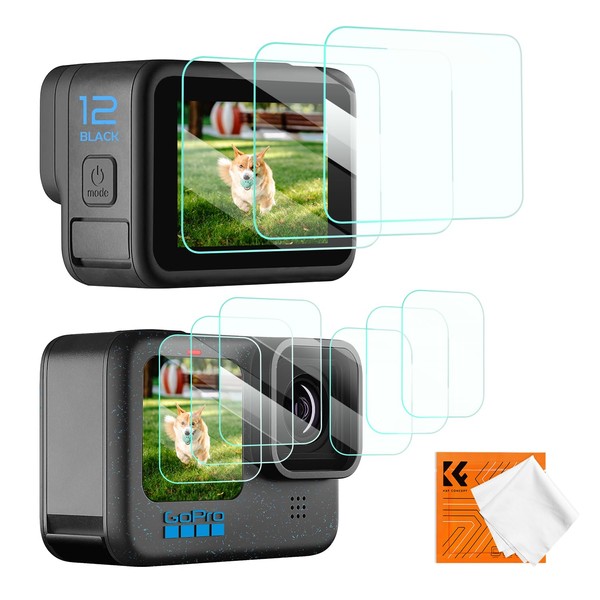 K&F Concept [9pcs Screen Protector for GoPro Hero 12 /Hero