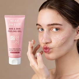 First Pick Salmon PDRN Peeling Gel AHA BHA Gommage Home Peeling Dead Cell Care 200ml / 퍼스트픽 연어 PDRN 필링젤 AHA BHA 고마쥬 홈필링 각질케어 200ml