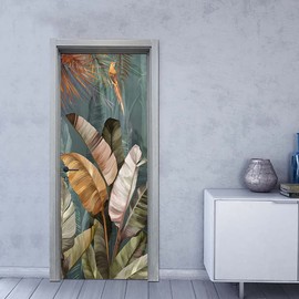 KACOLOR 3D Stairs Art Door Sticker for Bedroom Livingroom Bathroom, 2PCS Wall Decal Self-Adhesive Waterproof Removable Door Murals Wallpaper Home Decoration (S, F829)