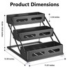 Ceetug 3 Tier Foldable Spice Rack for Countertop Iron Kitchen