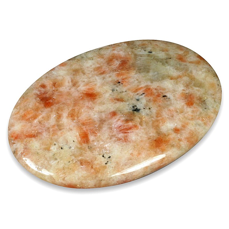 CrystalAge Sunstone Palm Stone ~70x50mm