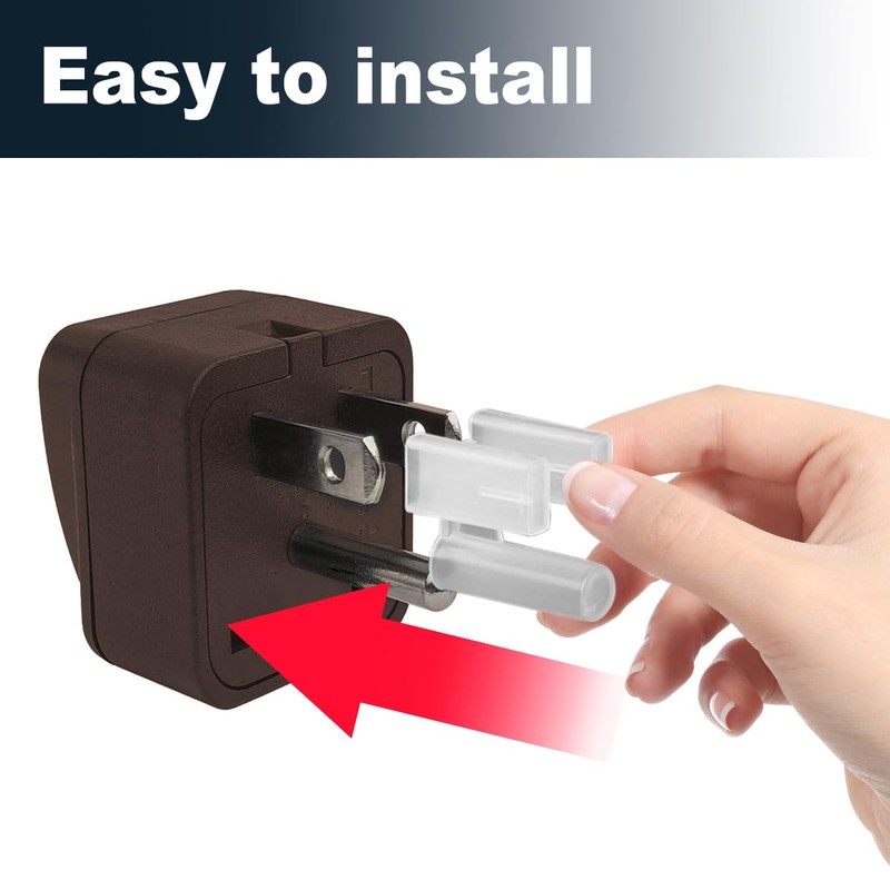 Plug Outlet Cover 3 Prong Plastic Power Plug Boots Dust