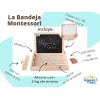 Bandeja Didáctica Montessori Ingeniacrea+pizarron Doble Cara