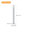 uxcell ST4x50mm White Screws Self Tapping Screws, 50pcs Flat Head
