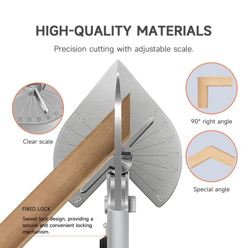 TOWOT Multi Angle Miter Shears, Angle Cutter Adjustable At 45