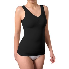 BestSale247 Women's Shaping Top - Seamless Undershirt with Shaping Effect Shapewear Shaping Shirt, black