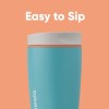 Owala SmoothSip Slider Insulated Stainless Steel Coffee Tumbler, Reusable Ice