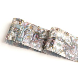 Marble Abalone Pearl Teal Abstract Transfer Foil Nail Art Star Design Sticker Decal DIY Starry Sky Theme Nail Design (23.6 inches)