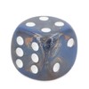 WeLoveBeads W6 Cube (16 mm) in Blue Gold/White Dots -