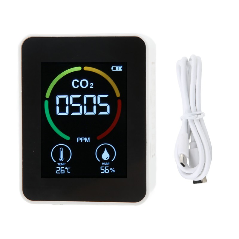 CO2 Detector Carbon Dioxide Monitor Infrared Air Quality Monitor Sensor