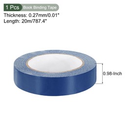 YOKIVE Book Binding Tape, 11 Yard Cloth Book Durable Repairing Tape, Great for Repairing, Book Binding, Floor Marking (Blue, 1-Inch)