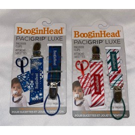 BooginHead Lot of 2 BooginHead Pacigrip Luxe Pacifier Clips For Soothers and Teethers NEW