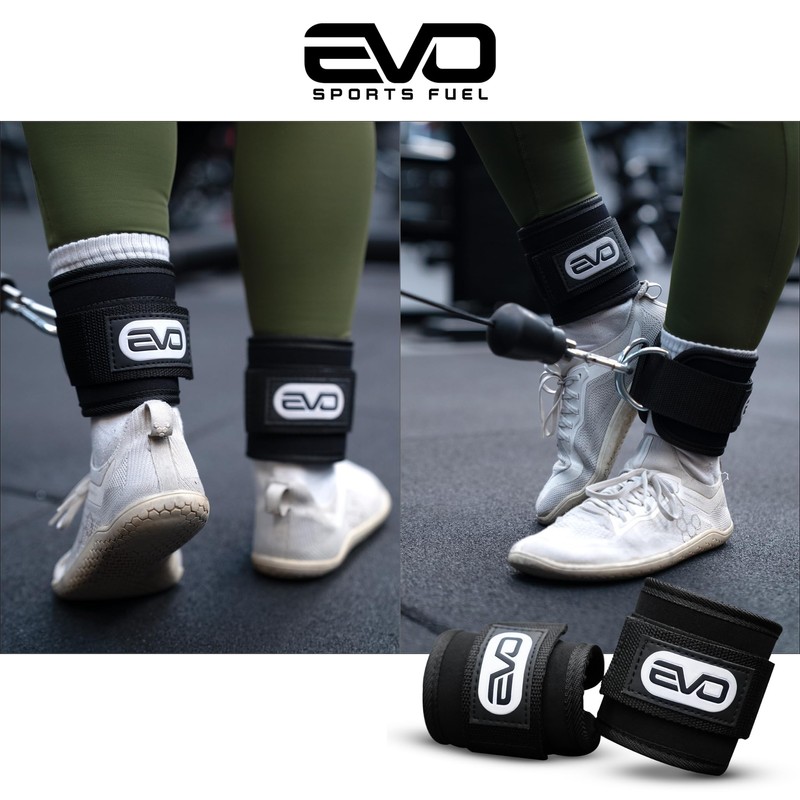 EVO SPORTS FUEL Foot Straps Cable Pull with Adjustable Foot