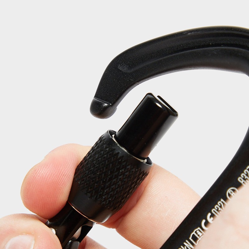 Black Diamond HotForge Screwgate Carabiner, Black, One Size