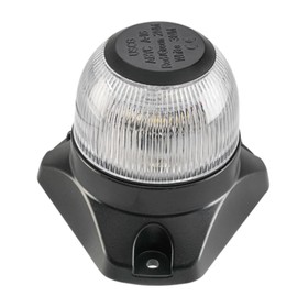 SEAFLO 01 Series LED All-Round Navigation Light – 12V, 3W, 3 NM Visibility, IP67 Waterproof, Compact Mast or Stern Light for Boats Under 164 ft (50m) – 4-Year Warranty (White)