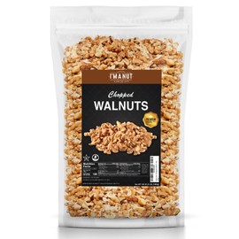 Premium Raw Chopped Walnuts 48oz (3 lb) - 100% Natural, No-PPO, Non-GMO, Batch-Tested Gluten & Peanut Free, Kosher, Small Batch Quality