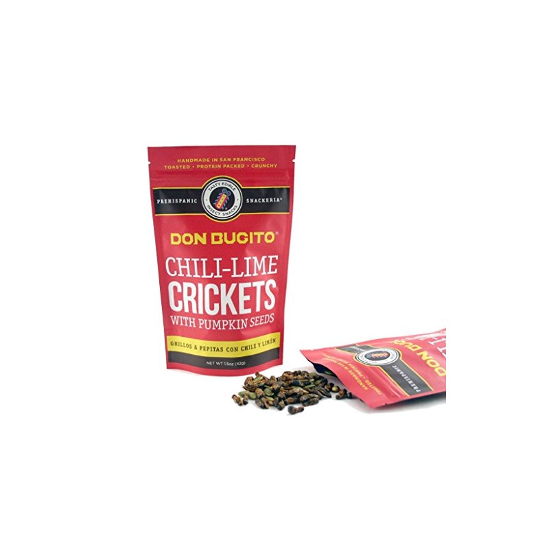 Don Bugito Planet-Friendly Edible Insect Protein Snacks (Chili-Lime Crickets)