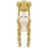 Peluca De Cosplay Con Coletas Largas Y Dobles Para Mujeres