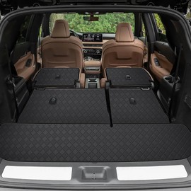 fit for 2022-2025 Infiniti QX60 Trunk Mat & 2ND+3RD Row Rear Backrest Mat Cargo Liners (Only Fit Bench Seat in The 2nd Row & 7 Seats)