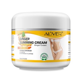 ALIVER- Crema quemagrasas para adelgazar rápido para mujeres, crema adelgazante de jengibre que quema la grasa corporal del estómago, celulitis