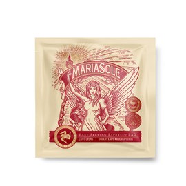 MariaSole Caffè Crema - Premium ESE Pads 50 Pieces of 7 g Each Compostable - Coffee Pads with Perfect Crema - Traditional Roasting in Sicily Over Wood Fire Handmade