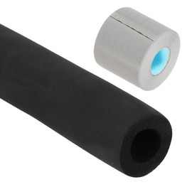 PATIKIL 1-1/4"(32mm) ID x 6Ft Pipe Insulation Foam Tube, Pipe Cover Wrap Roll Bar Padding Tubing with Wrapping for Handle Grip HVAC Air Conditioner