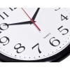 Bernhard Products Black Wall Clock Silent Non Ticking 10 Inch