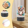 SHEGZHUC Diamond Painting Bedside Lamp Touch Diamond Painting Owl LED