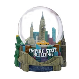 Musical NYC Snow Globe Empire Skyline 5.5 Inches Tall