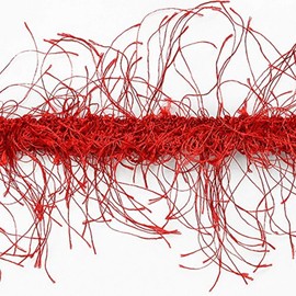 Expo International Pippa Eyelash Fringe Trim, 10 yd, Red