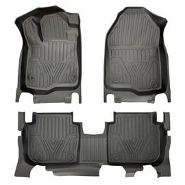 CRV Floor Mat - All Weather Waterproof Durable Anti-Slip Odorless TPE Front and Rear Row Set Custom-Fit High-Edge Floor Liner Compatible wiht 2017-2022 Honda CRV