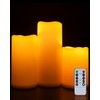 Homemory 6" 8" 10" x 4" Waterproof Outdoor Flameless Candles,