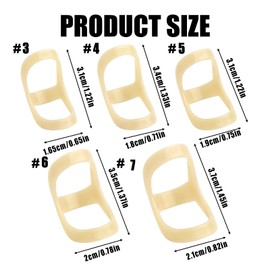 HKYLRAT 5pcs Oval Finger Splint，Finger fixation splint，Trigger Finger Splints，Waterproof Finger Protectors，Children's hammer shaped finger fixator (6,7,8,9,10)