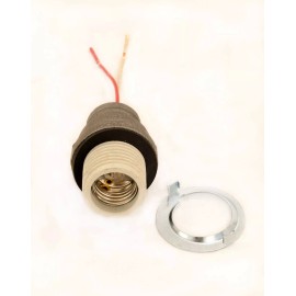 ZAL Steampunk Shade Lamp holder.Black Pipe fitting Porcelain threaded Socket 3/4"NPT