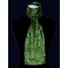 Lorenzo Cana Women's Scarf 100% Silk in Harmonious Green Colours
