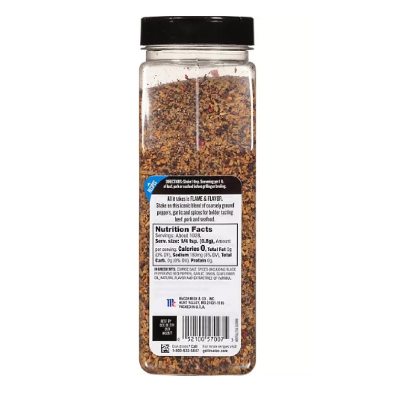 McCormick Grill Mates Montreal Steak Seasoning, 29 oz.
