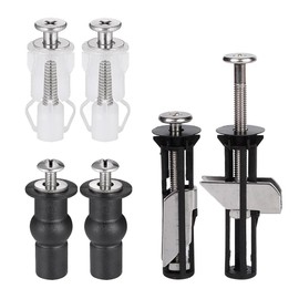 MUU Universal Toilet Seat Bolts and Screws,Quick Release Top Hinge Fixings,Easy to Install- Toilet Seat Replacement Parts Kit (Screws-HH42)