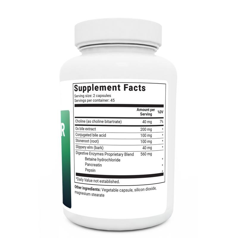 Gallbladder Formula Extra Strength with Ox Bile and Digestive Enzymes-