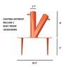 Hi-Flame Steel Parasol Holder with 2 Positions for Park, Patio,